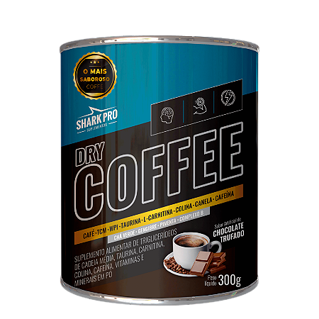 DRY COFFEE CHOCOLATE TRUFADO 300G SHARK PRO
