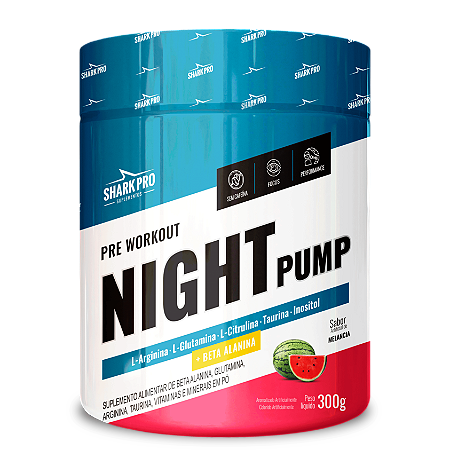 NIGHT PUMP PRÉ-TREINO 300G SHARK PRO MELANCIA