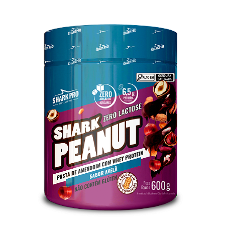 PASTA DE AMENDOIM 600G SHARK PRO AVELA
