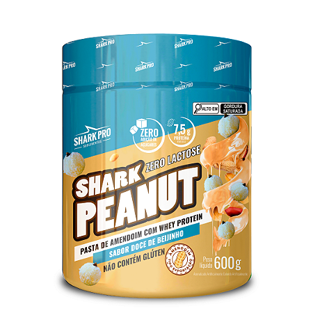 PASTA DE AMENDOIM 600G SHARK PRO BEIJINHO