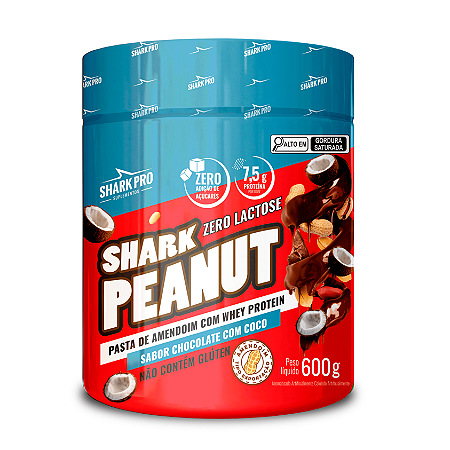 PASTA DE AMENDOIM 600G SHARK PRO PRESTIGIO