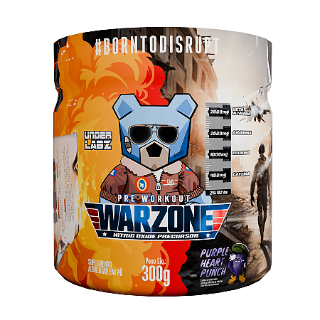 WARZONE PRÉ TREINO 300G PURPLE HEART PUNCH