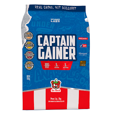 CAPTAIN GAINER 3KG STRAWBEAR