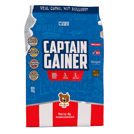 CAPTAIN GAINER 3KG DULCE DE LECHE