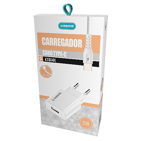 CARREGADOR KIMASTER KT604X - CABO TYPE-C