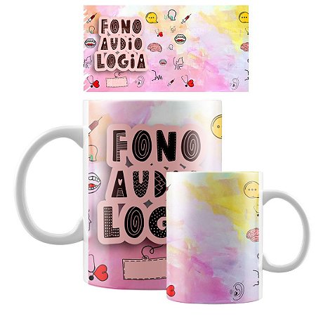 Caneca Fonoaudiologia Personalizada