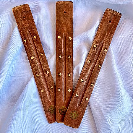 Incensário Madeira Régua - Pentagrama