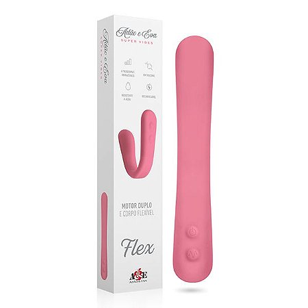VIBRADOR FLEX - MOTOR DUPLO E CORPO FLEXIVEL