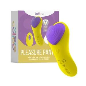 PLEASURE PANTY NA COR AMARELO - VIBRADOR DE CALCINHA