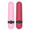 BULLET COM VIBRADOR RECARREGÁVEL - 10 VELOCIDADES - COR ROSA