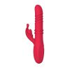 VIBRADOR VAI E VEM COM ESFERAS ROTATIVAS E ESTIMULADOR CLITORIANO