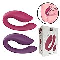 VIBRADOR DE CASAL COM CONTROLE REMOTO - COR ROXA