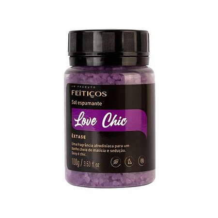 SAL DE BANHO ESPUMANTE LOVE CHIC - ÊXTASE - 100G