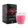 VELA BEIJÁVEL MORANGO COM CHANTILLY E GLITTER- 30G