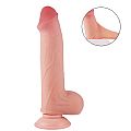 PRÓTESE DUPLA CAMADA COM ESCROTO - VENTOSA REMOVÍVEL - 22 X 4,6CM