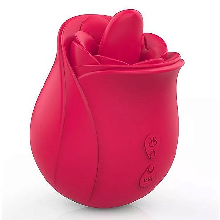 ESTIMULADOR CLITORIANO DUPLO C/ LÍNGUA VIBRATÓRIA