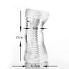 MASTURBADOR EM SILICONE TRANSPARENTE