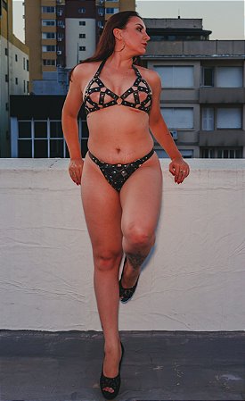 CONJUNTO EM COURO MEGAN - AJUSTÁVEL