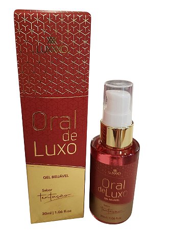 ORAL DE LUXO - GEL BEIJÁVEL - SABOR TENTAÇÃO (MORANGO)