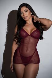 CAMISOLA TULE - SENSUALE- TAMANHO G