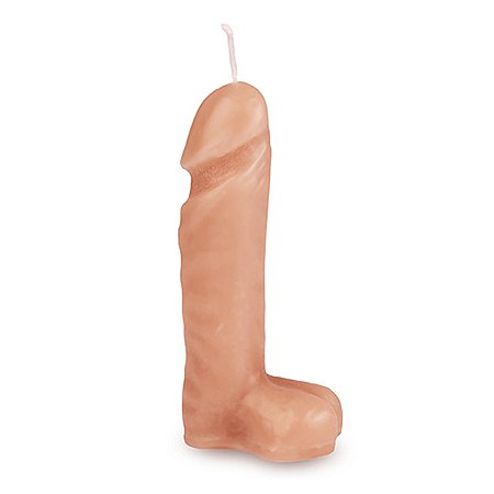 VELA EM FORMATO DE PENIS COM ESCROTO