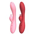VIBRADOR DE PONTO G E CLITÓRIS - JACK RABBIT - COR VERMELHO
