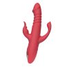 VIBRADOR SOBE E DESCE C/ESTIMULADOR CLITORIANO E ANAL