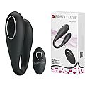 VIBRADOR DE CASAL ALGERNON - PRETTY LOVE - 12 MODOS VIBRAÇÃO E CONTROLE REMOTO
