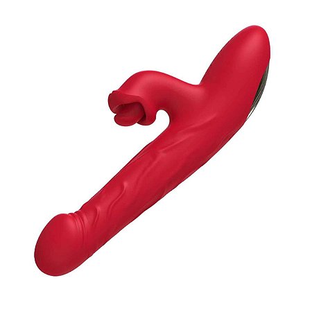 VIBRADOR COM ESTIMULADOR DE CLITÓRIS