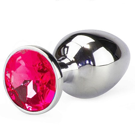 PLUG ANAL TAMANHO P - PEDRA VERMELHA