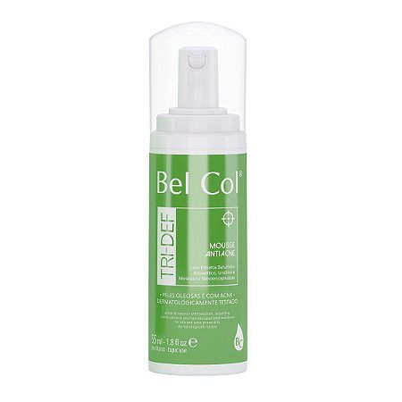 Mousse Antiacne Pele Oleosa Tri Def Bel Col 55ml