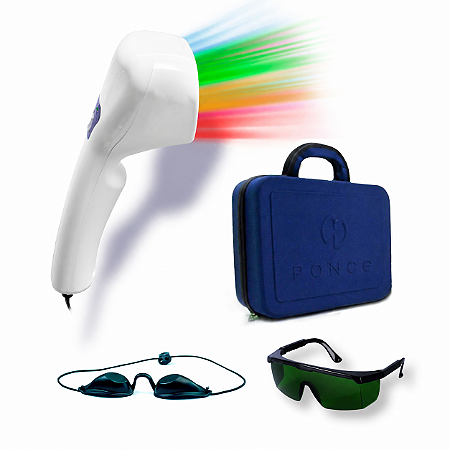 Fototerapia LED Âmbar, Azul, Verde e Vermelho Vitality Plus Ponce Branco