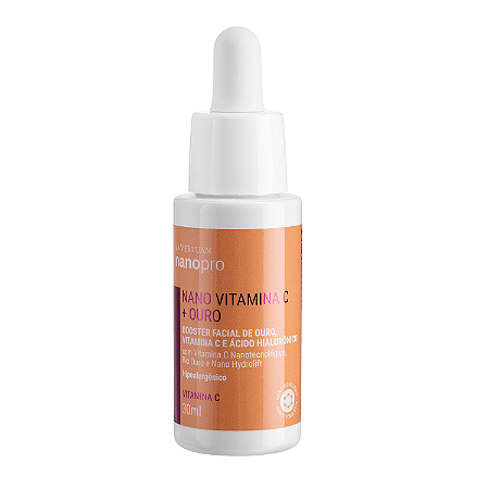 Booster de Ouro, Vitamina C Ácido Hialurônico La Vertuan 30ml