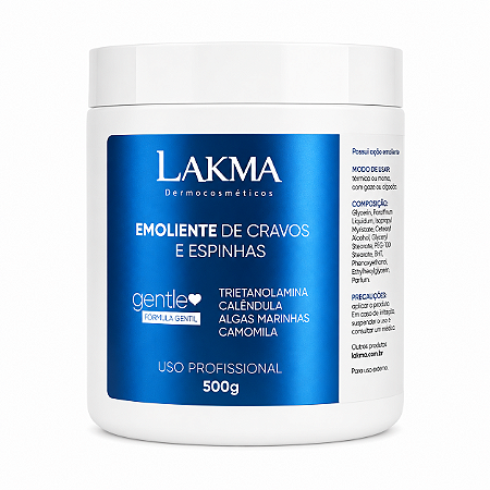 Creme Emoliente de Cravos Lakma 500g