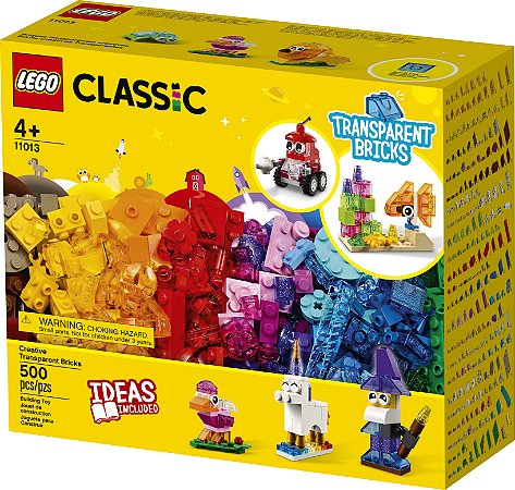 Blocos de Montar Lego Transparentes Criativos