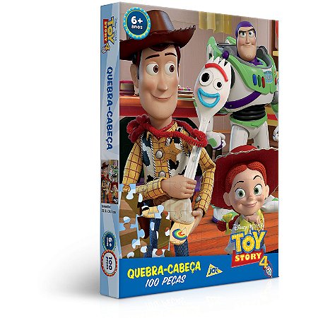 Toy Story 4 - Quebra-cabeça - 100 peças