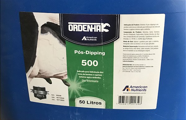 Ordenha 10 - Pré-Dipping 50 L