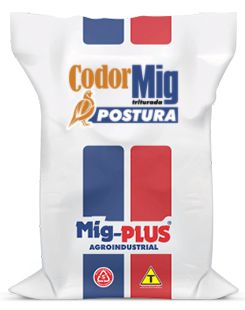 Ração Codorna Postura  Mig-Plus 5 e 20Kg