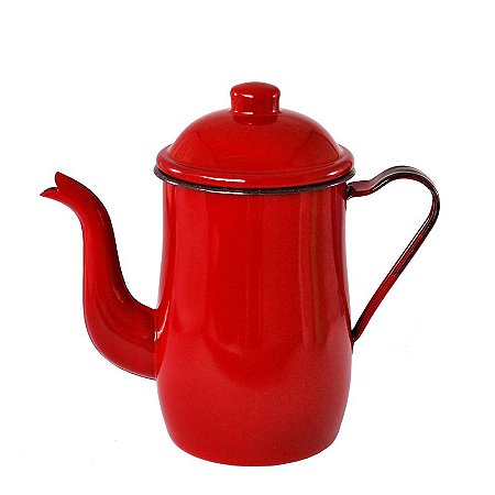 Bule Esmaltado Leiteira Ágata 10 1,25L Metallouça Café Chá