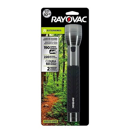 Lanterna Rayovac Alumínio Metal 220m Alcance Tática Camping