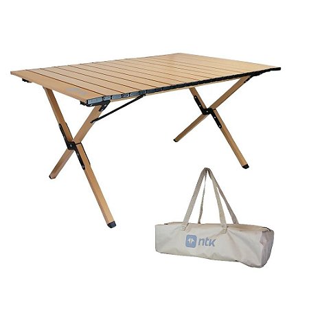 Mesa Dobrável Portátil Frade Camping Lazer 90x60cm Nautika NTK
