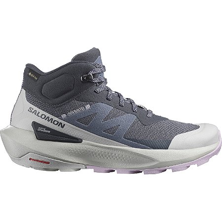 Bota de Trilha Feminina Salomon Elixir Activ Mid GTX Gore-Tex Cinza