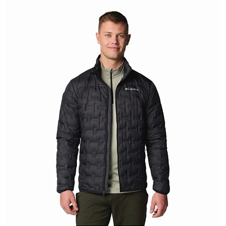 Jaqueta Columbia Delta Ridge II Down Preta Masculina Neve