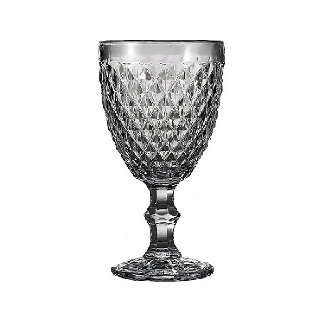 Jogo de Taças Ametista Cinza 300 ml 6 Peças Vidro