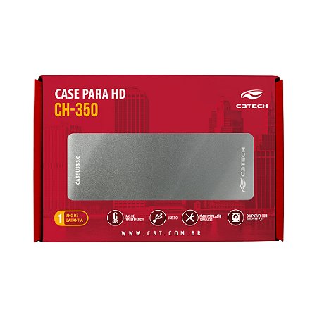 GAVETA C3TECH CH350CB P/HD EXT 2,5 USB 3.0