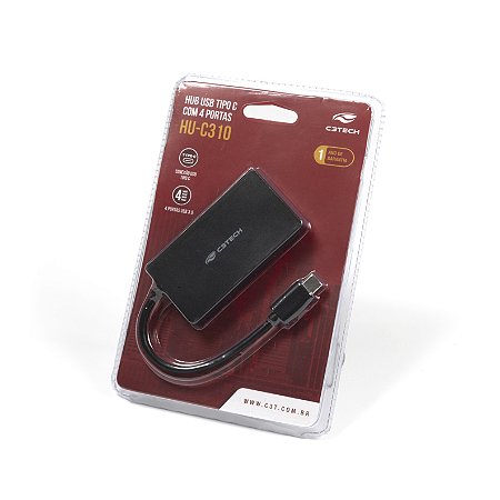 HUB USB C3TECH 3.0 4 PORTAS USB HU-C310BK