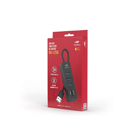 HUB USB 2.0 5 PORTAS HU-L200BK
