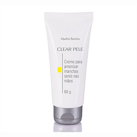 CLEAR PELE CREME AMENIZAR MARCAS SENIS NAS MÃOS 60G ABELHA RAINHA