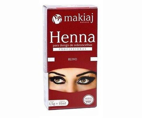 HENNA RUIVO 10ML MAKIAJ