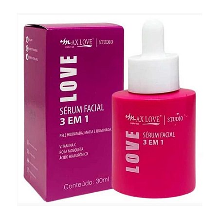 SÉRUM FACIAL 3 EM 1 30ML MAX LOVE